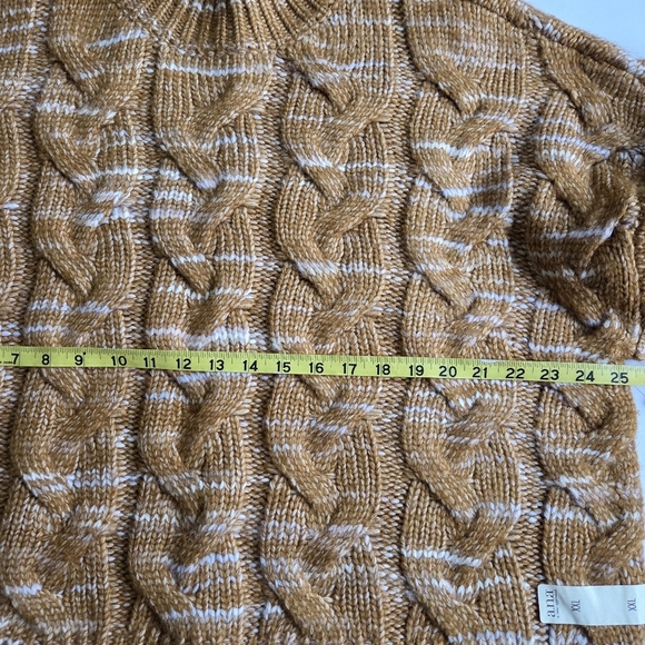 a.n.a Mock Neck Cable Knit Pullover Sweater - Picture 4 of 9